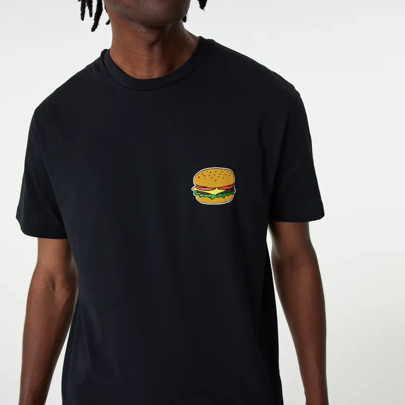 t-shirt-kort-aerme-sort-fra-camiseta-manga-corta-negra-good-burger-good-life-food-graphic-af-new-era