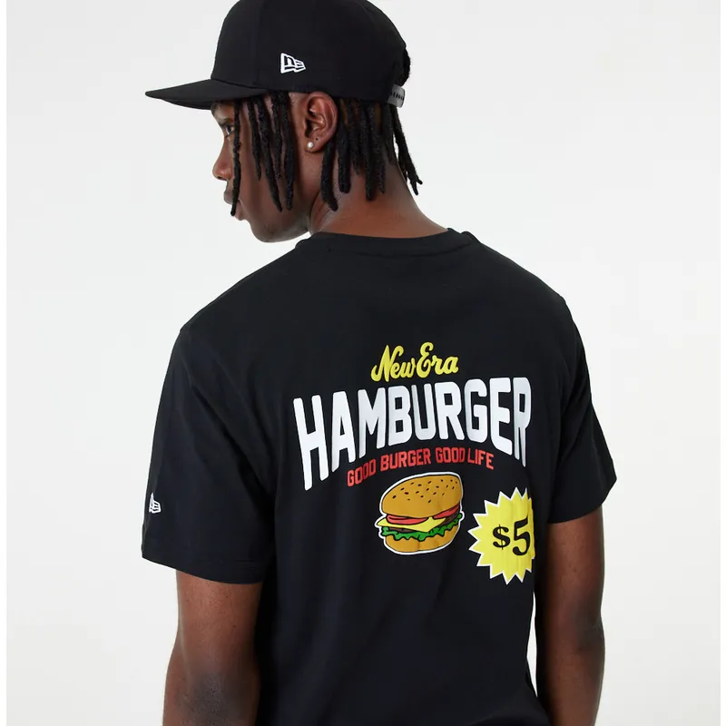 t-shirt-kort-aerme-sort-fra-camiseta-manga-corta-negra-good-burger-good-life-food-graphic-af-new-era