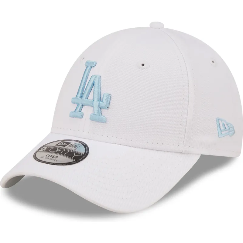 kasketter-buet-hvid-justerbar-rem-til-barn-9forty-league-essential-fra-los-angeles-dodgers-mlb-af-new-era kasketter-buet-hvid-justerbar-rem-til-barn-9forty-league-essential-fra-los-angeles-dodgers-mlb-af-new-era