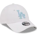 9forty-league-essential-los-angeles-dodgers-mlb-hvid-justerbar-buet-kasket-med-blat-logo-til-drenge-fra-new-era