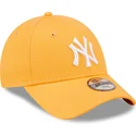 kasketter-buet-orange-justerbar-rem-til-barn-9forty-league-essential-fra-new-york-yankees-mlb-af-new-era