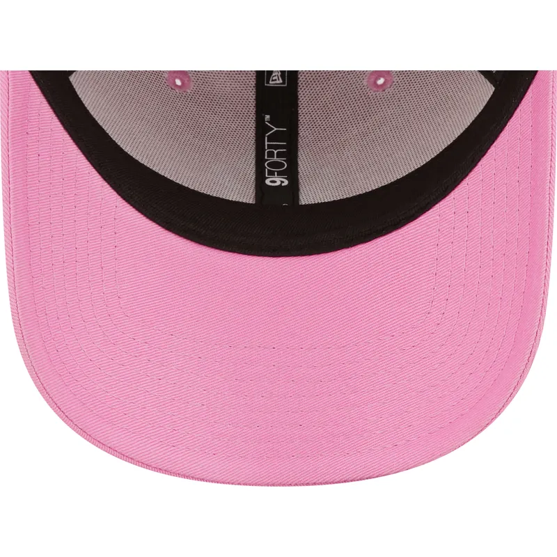 kasketter-buet-rosa-justerbar-rem-til-barn-9forty-league-essential-fra-new-york-yankees-mlb-af-new-era