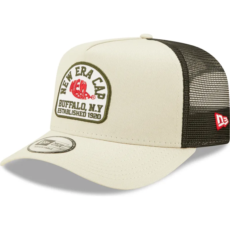 kasketter-buet-beige-snapback-a-frame-af-new-era