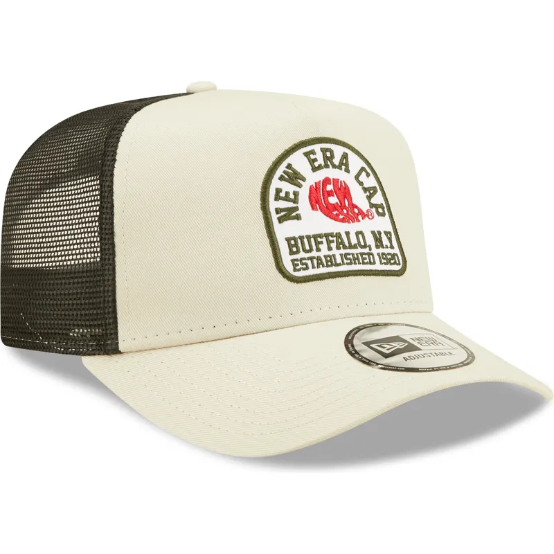 kasketter-buet-beige-snapback-a-frame-af-new-era
