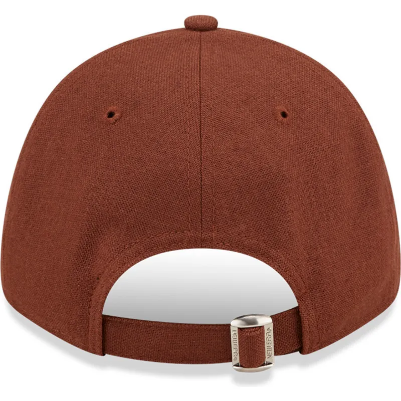 kasketter-buet-brun-justerbar-rem-9forty-linen-fra-new-york-yankees-mlb-af-new-era kasketter-buet-brun-justerbar-rem-9forty-linen-fra-new-york-yankees-mlb-af-new-era