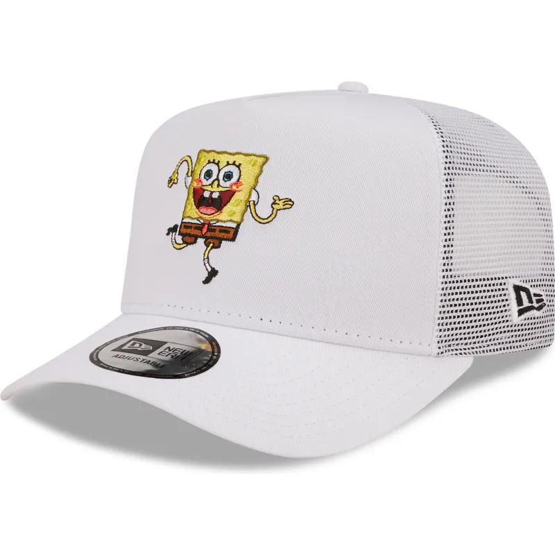kasketter-buet-hvid-snapback-a-frame-fra-bob-esponja-af-new-era