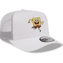 kasketter-buet-hvid-snapback-a-frame-fra-bob-esponja-af-new-era