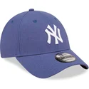 kasketter-buet-bla-justerbar-rem-9forty-linen-fra-new-york-yankees-mlb-af-new-era