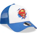 superman-dc-comics-bla-og-hvid-trucker-cap-til-drenge-a-frame-fra-new-era