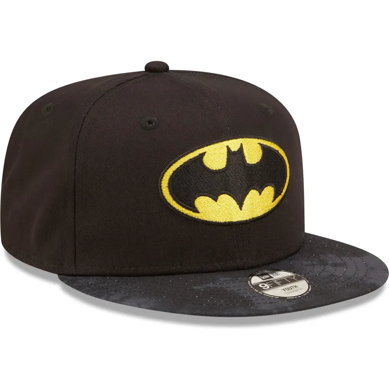 kasketter-flad-sort-snapback-til-barn-9fifty-fra-batman-dc-comics-af-new-era