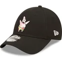 kasketter-buet-sort-justerbar-rem-9forty-fra-patricio-estrella-bob-esponja-af-new-era