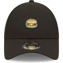 sort-justerbar-buet-kasket-good-burger-good-life-9forty-food-icon-fra-new-era