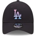kasketter-buet-marinebla-justerbar-rem-9forty-gradient-infill-fra-los-angeles-dodgers-mlb-af-new-era
