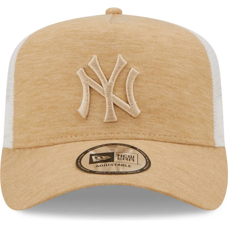 kasketter-buet-brun-justerbar-rem-a-frame-jersey-essential-fra-new-york-yankees-mlb-af-new-era