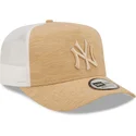 new-era-new-york-yankees-mlb-a-frame-jersey-essential-brun-justerbar-trucker-cap-med-brunt-logo