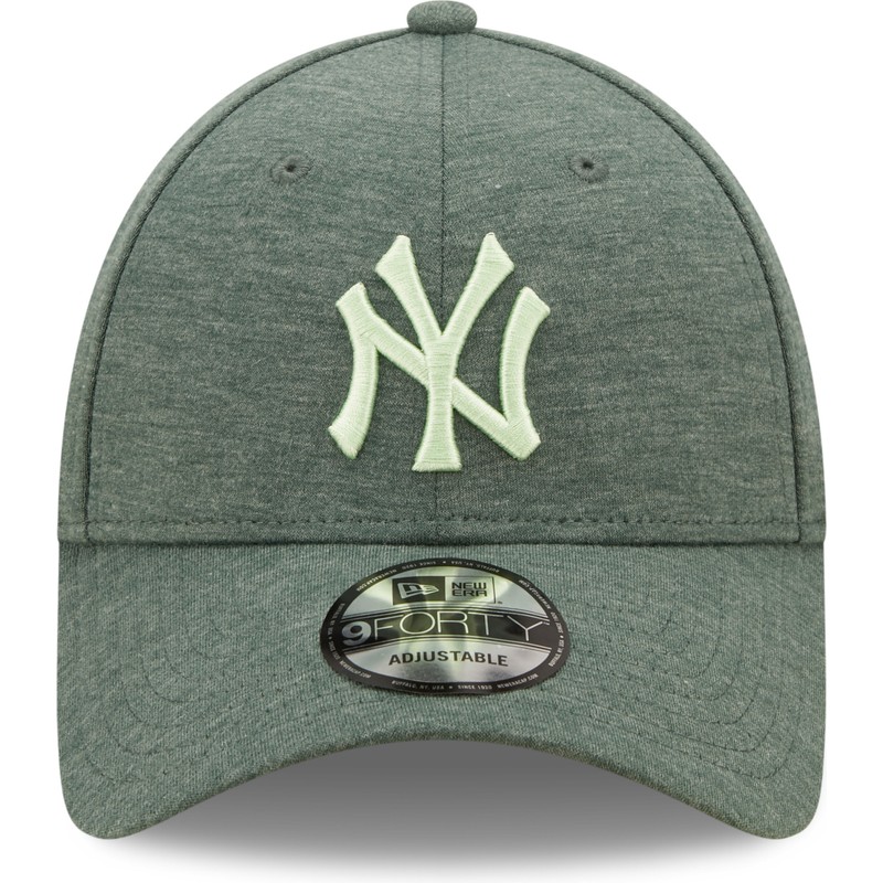 new-era-curved-brim-green-logo-9forty-jersey-essential-new-york-yankees-mlb-green-adjustable-cap