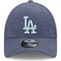 justerbar-morkebla-buet-kasket-med-blat-logo-9forty-jersey-essential-los-angeles-dodgers-mlb-fra-new-era