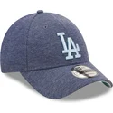 justerbar-morkebla-buet-kasket-med-blat-logo-9forty-jersey-essential-los-angeles-dodgers-mlb-fra-new-era