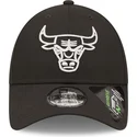 sort-justerbar-curved-kasket-9forty-repreve-monochrom-fra-chicago-bulls-nba-fra-new-era