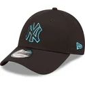 kasketter-buet-sort-justerbar-rem-9forty-neon-outline-fra-new-york-yankees-mlb-af-new-era