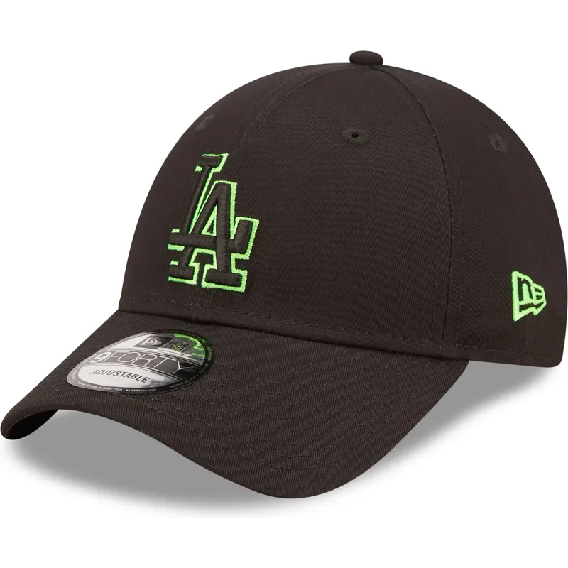 kasketter-buet-sort-justerbar-rem-9forty-neon-outline-fra-los-angeles-dodgers-mlb-af-new-era kasketter-buet-sort-justerbar-rem-9forty-neon-outline-fra-los-angeles-dodgers-mlb-af-new-era