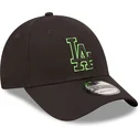 kasketter-buet-sort-justerbar-rem-9forty-neon-outline-fra-los-angeles-dodgers-mlb-af-new-era