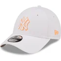 new-era-new-york-yankees-mlb-9forty-neon-outline-hvid-justerbar-buet-kasket-med-orange-logo