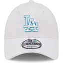 kasketter-buet-hvid-justerbar-rem-9forty-neon-outline-fra-los-angeles-dodgers-mlb-af-new-era
