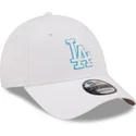 kasketter-buet-hvid-justerbar-rem-9forty-neon-outline-fra-los-angeles-dodgers-mlb-af-new-era