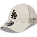 kasketter-buet-beige-justerbar-rem-a-frame-home-field-fra-los-angeles-dodgers-mlb-af-new-era