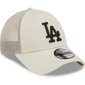 kasketter-buet-beige-justerbar-rem-a-frame-home-field-fra-los-angeles-dodgers-mlb-af-new-era