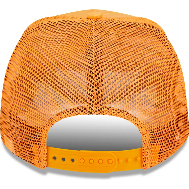 kasketter-buet-orange-snapback-a-frame-tonal-mesh-fra-new-york-yankees-mlb-af-new-era