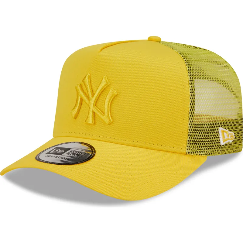 kasketter-buet-gul-snapback-a-frame-tonal-mesh-fra-new-york-yankees-mlb-af-new-era kasketter-buet-gul-snapback-a-frame-tonal-mesh-fra-new-york-yankees-mlb-af-new-era