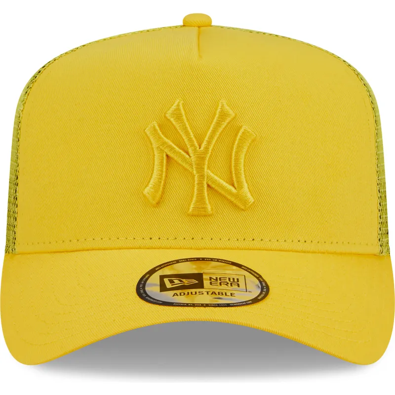 kasketter-buet-gul-snapback-a-frame-tonal-mesh-fra-new-york-yankees-mlb-af-new-era kasketter-buet-gul-snapback-a-frame-tonal-mesh-fra-new-york-yankees-mlb-af-new-era