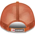 las-vegas-raiders-nfl-new-era-justerbar-orange-a-frame-home-field-trucker-kasket