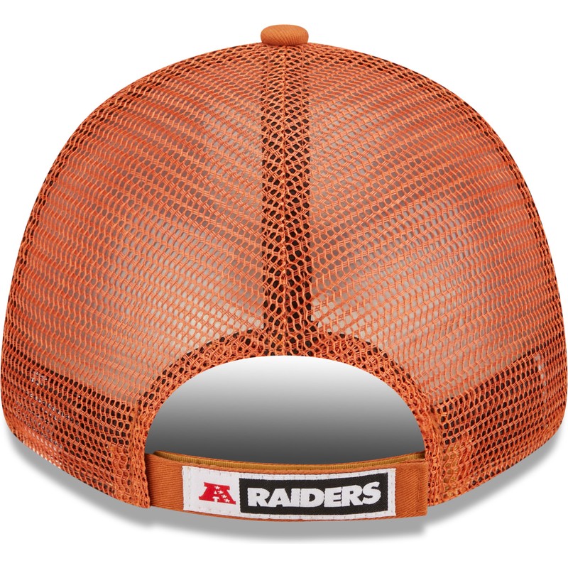 new-era-a-frame-home-field-las-vegas-raiders-nfl-orange-adjustable-trucker-hat