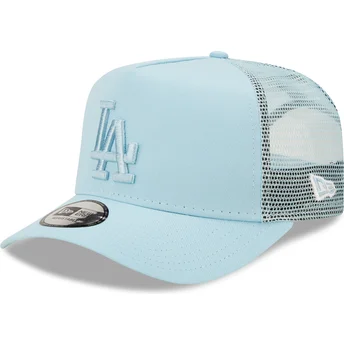 bla-truckerkasket-med-blat-los-angeles-dodgers-logo-a-frame-tonal-mesh-fra-mlb-fra-new-era