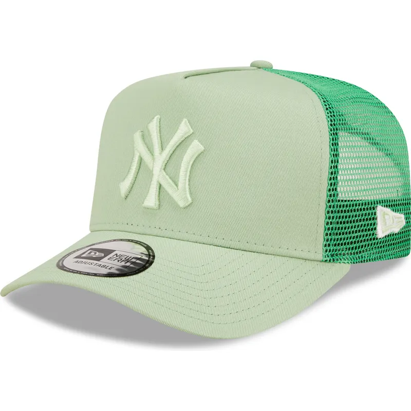 kasketter-buet-gron-snapback-claro-a-frame-tonal-mesh-fra-new-york-yankees-mlb-af-new-era