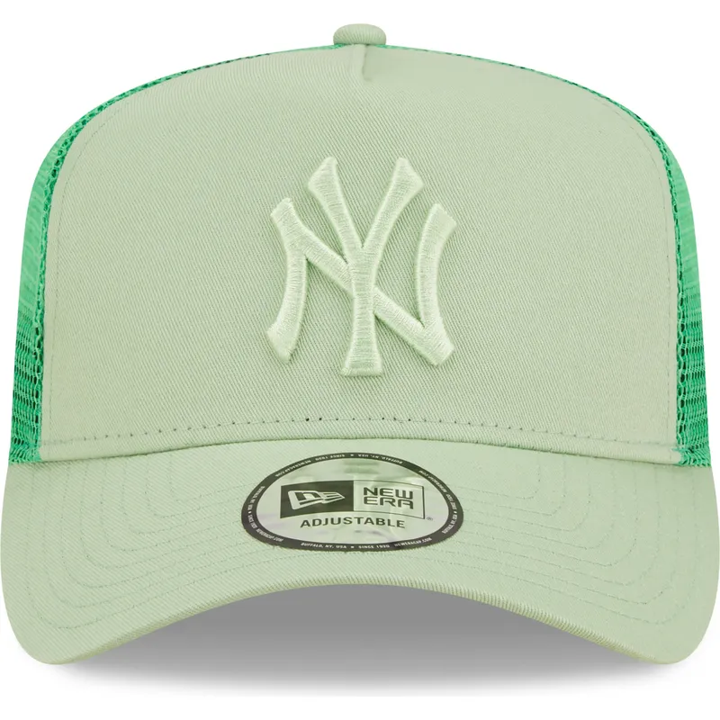 kasketter-buet-gron-snapback-claro-a-frame-tonal-mesh-fra-new-york-yankees-mlb-af-new-era