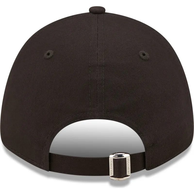 sort-justerbar-curved-kasket-med-gront-logo-9forty-league-essential-fra-new-york-yankees-mlb-fra-new-era