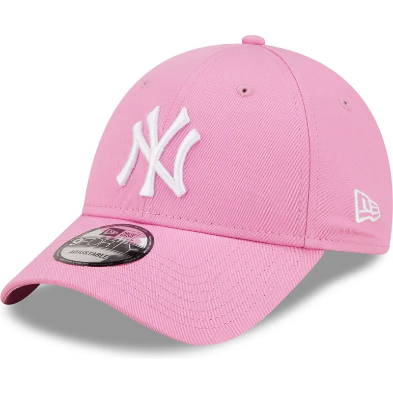 kasketter-buet-rosa-justerbar-rem-9forty-league-essential-fra-new-york-yankees-mlb-af-new-era