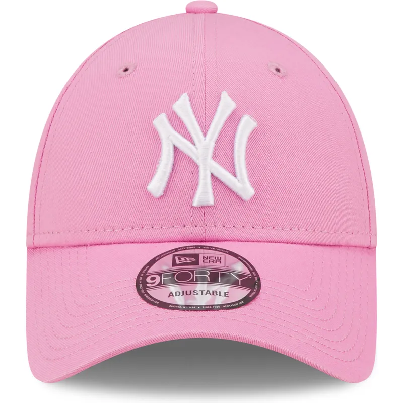 kasketter-buet-rosa-justerbar-rem-9forty-league-essential-fra-new-york-yankees-mlb-af-new-era