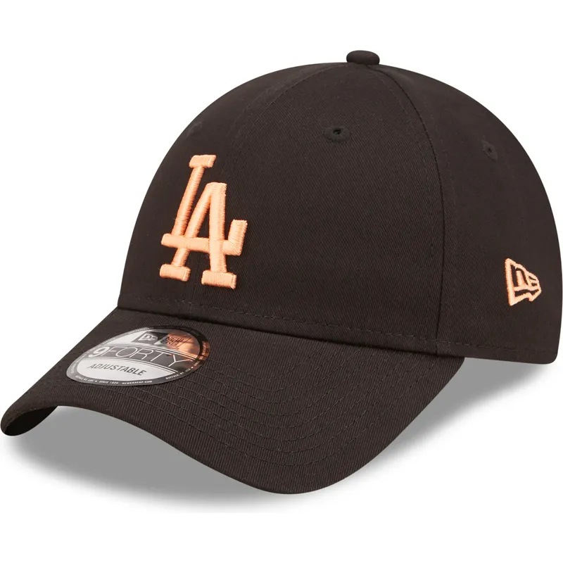 kasketter-buet-sort-justerbar-rem-9forty-league-essential-fra-los-angeles-dodgers-mlb-af-new-era