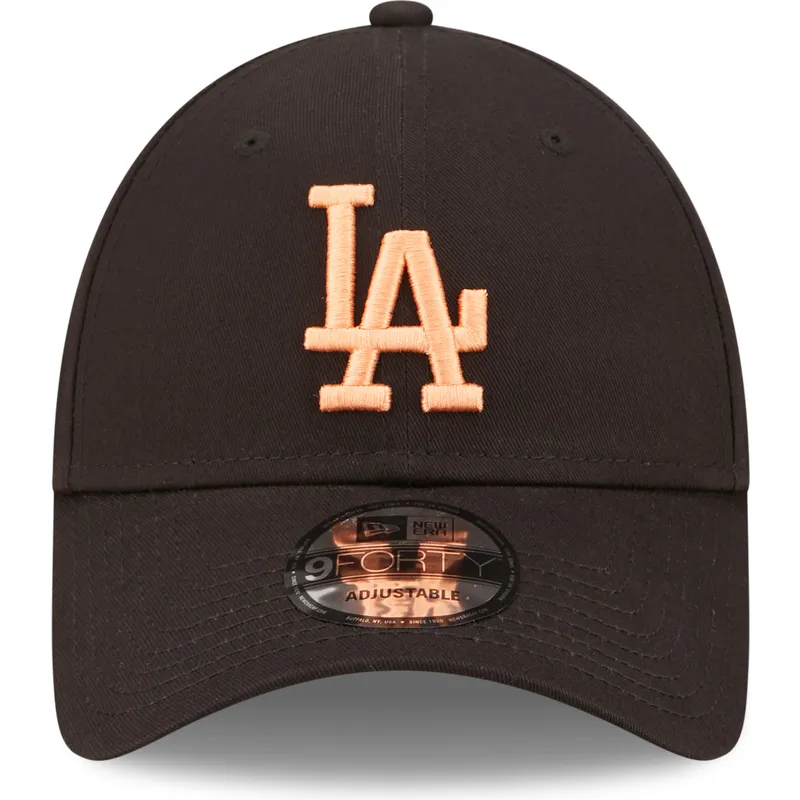 kasketter-buet-sort-justerbar-rem-9forty-league-essential-fra-los-angeles-dodgers-mlb-af-new-era