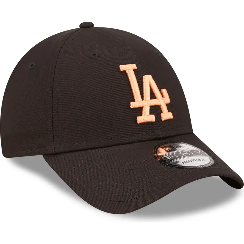 kasketter-buet-sort-justerbar-rem-9forty-league-essential-fra-los-angeles-dodgers-mlb-af-new-era