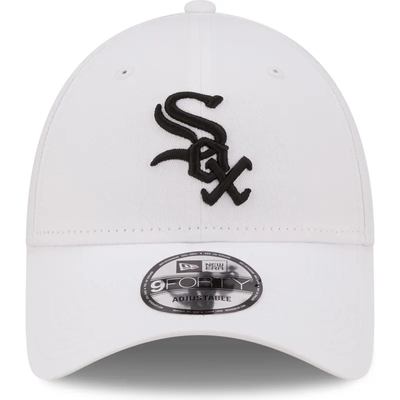 kasketter-buet-hvid-justerbar-rem-negro-9forty-league-essential-fra-chicago-white-sox-mlb-af-new-era