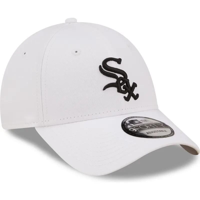 kasketter-buet-hvid-justerbar-rem-negro-9forty-league-essential-fra-chicago-white-sox-mlb-af-new-era