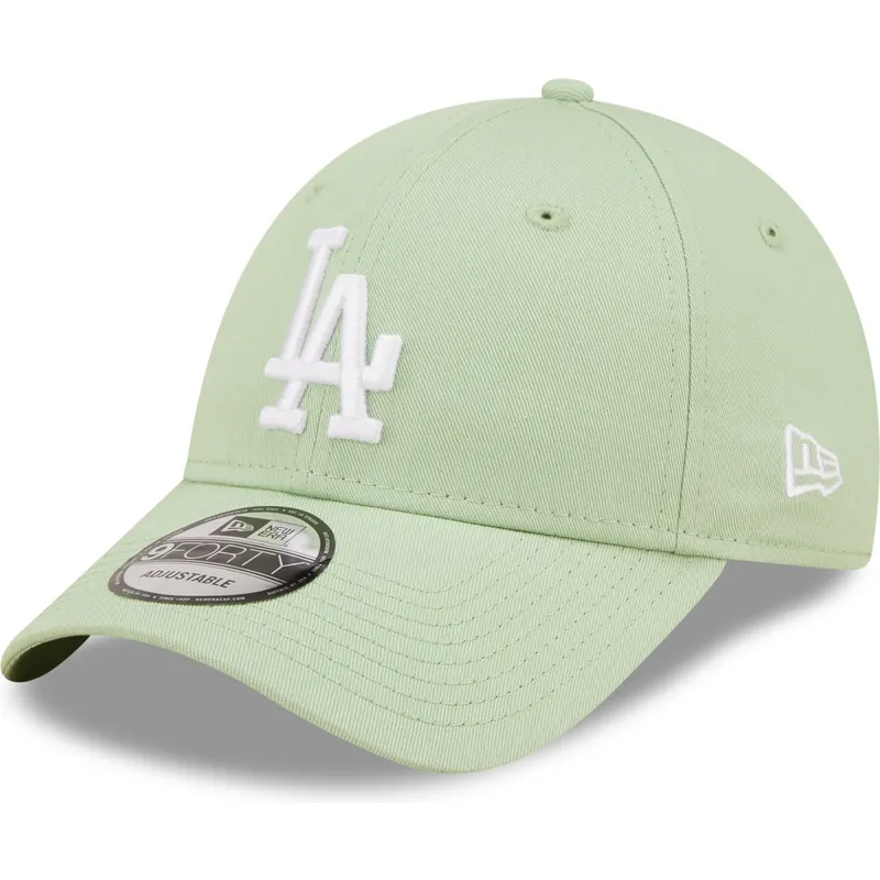 kasketter-buet-gron-justerbar-rem-claro-9forty-league-essential-fra-los-angeles-dodgers-mlb-af-new-era