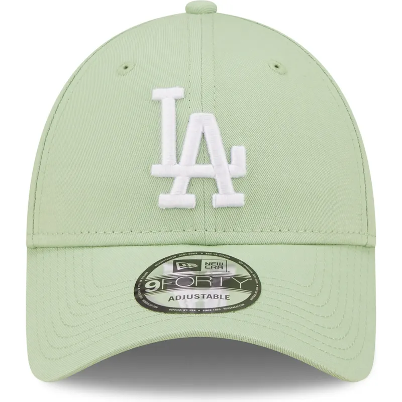 kasketter-buet-gron-justerbar-rem-claro-9forty-league-essential-fra-los-angeles-dodgers-mlb-af-new-era