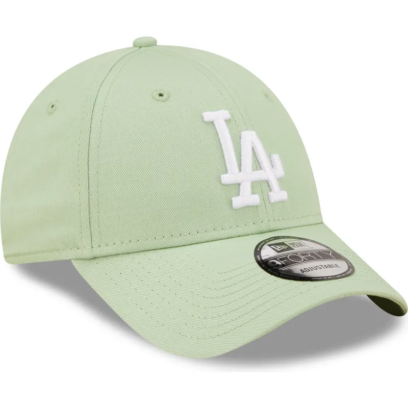 kasketter-buet-gron-justerbar-rem-claro-9forty-league-essential-fra-los-angeles-dodgers-mlb-af-new-era